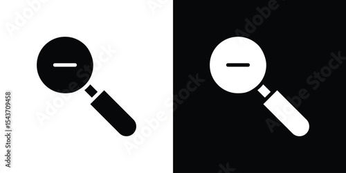 Zoom out icon collection. line stroke icon. EPS 10