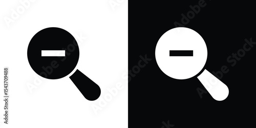 Zoom out icon collection. line stroke icon. EPS 10