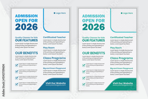 Child Care Center Flyer Template Vector Premium Template