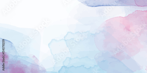 Elegant Watercolor Splash in Full Spectrum Colors with Subtle Cloud Texture and Smooth Pastel Wash. Soft Multicolor Abstract Sky Background with Gentle Watercolor Bloom and Floating Color Mist Layers