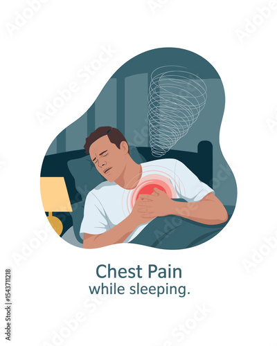 Man Experiencing Chest Pain While Sleeping: Potential Heart Attack or Panic Attack