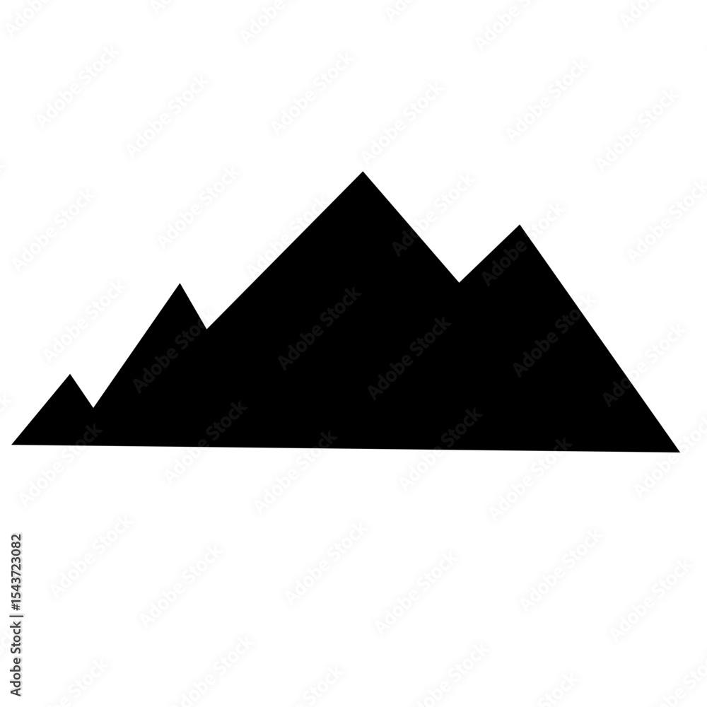 Mountain silhouette Mountain silhouette