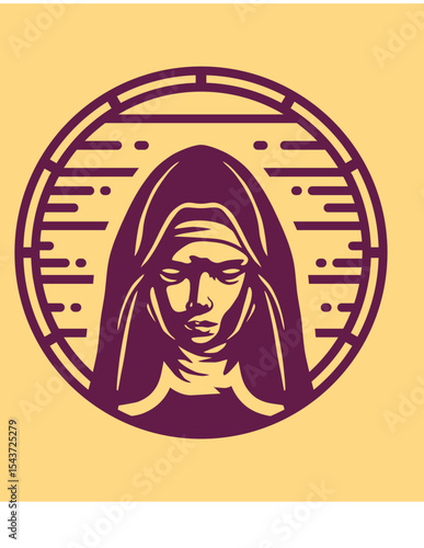 Woman with a headscarf