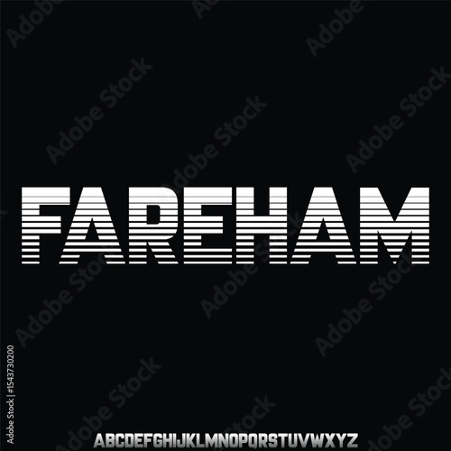 Elegant condensed serif font vector