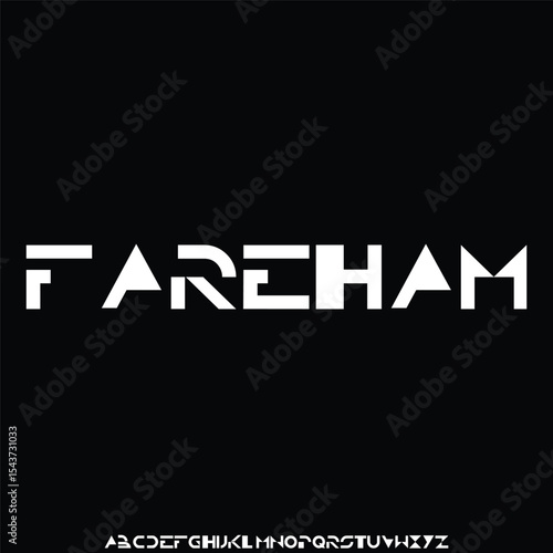 Elegant condensed serif font vector