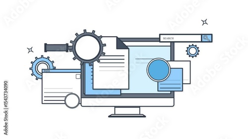 Website Optimization and Data Search Engine with Gears and Documents