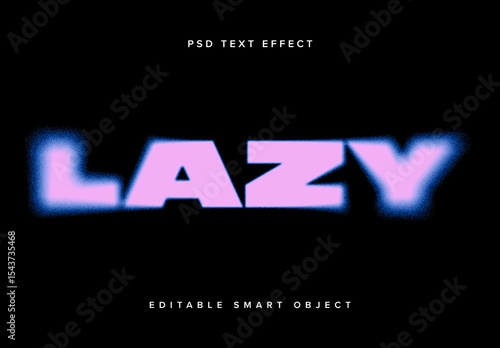 Colourful Dissolving Text Effect Mockup