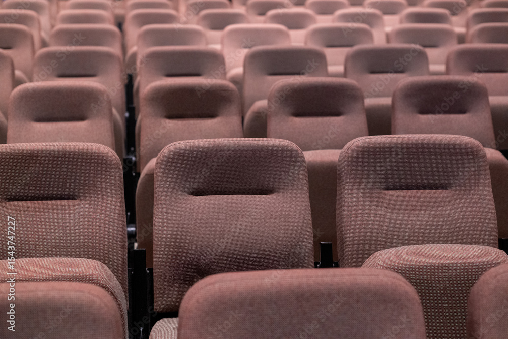 Fototapeta premium Empty seats seen in a auditorium