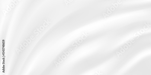 White gray satin texture that is white silver fabric silk panorama background with beautiful soft blur pattern natural.