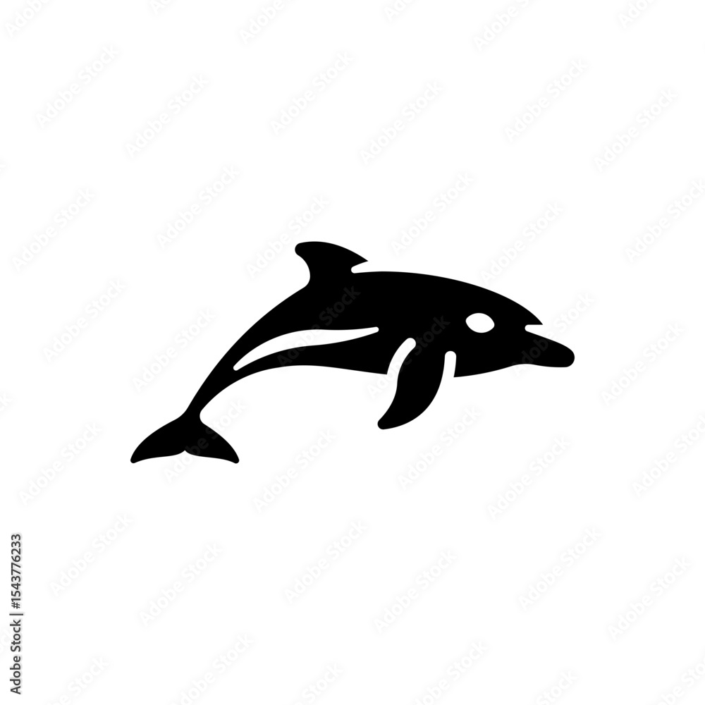 Fototapeta premium cetacean icon