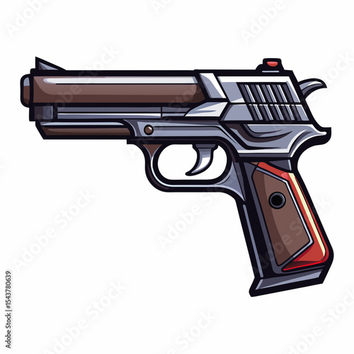pistol and bullets