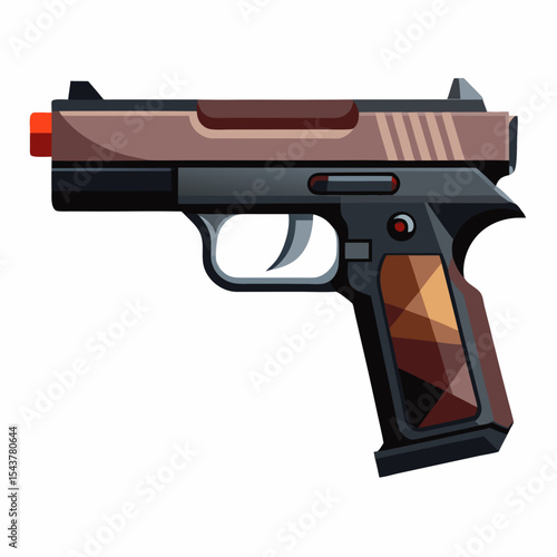 pistol and bullets