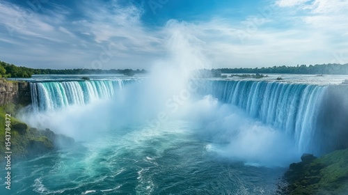 Majestic Niagara Falls panorama