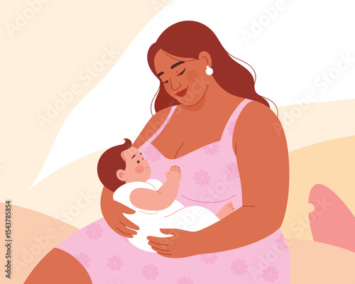 Loving Mother Holding Her Infant Baby A Tender Moment of Maternal Care