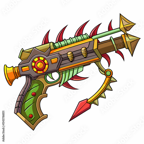 assault rifle vector illustration