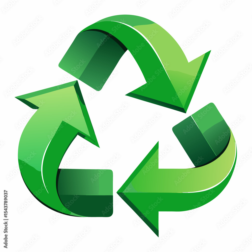Obraz premium green recycling symbol