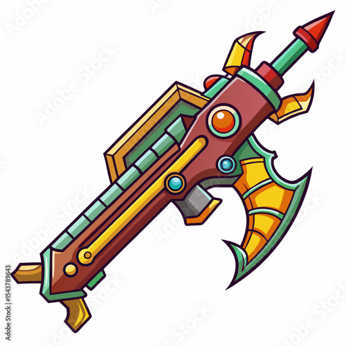 vector illustration of a weapon