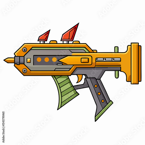 assault rifle vector illustration