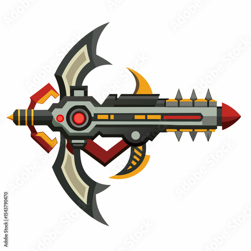 vector illustration of a rifle