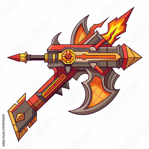 assault rifle vector illustration
