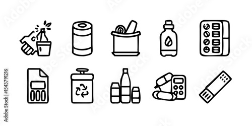 set of beer bottles