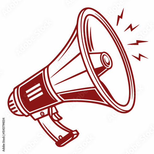 vector illustration of megaphone
