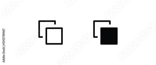 Layers icon. Vector layers line and flat icons set, editable stroke isolated on white, linear vector outline illustration, symbol logo design style