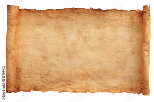 Blank antique scroll for text or design. Grunge texture.