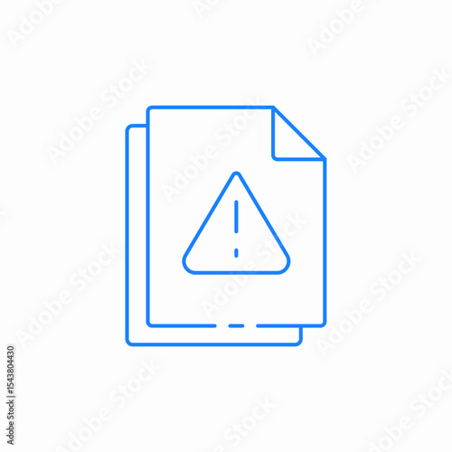 alert file icon sign vector