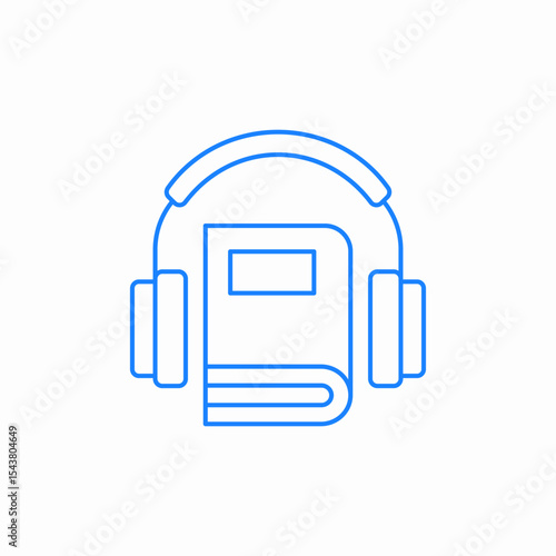 audio book icon sign vector