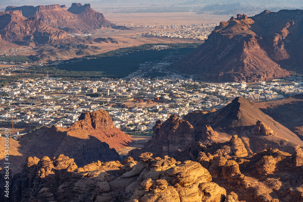 Fototapeta premium Harrat Viewpoint, in AlUla, Saudi Arabia