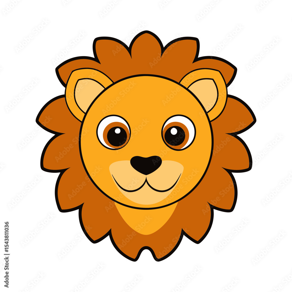 Obraz premium lion head vector art illustration