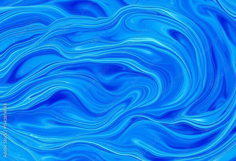 Abstract swirling blue waves, textured and dynamic background, wallpaper, sea Abstract swirling blue waves, textured and dynamic background, wallpaper, sea