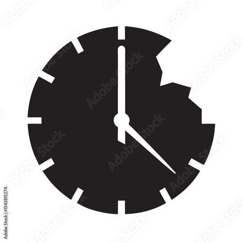 Endangered Time Zone Clock Silhouette