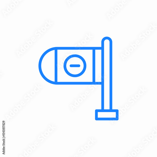 no entrance signage icon sign vector
