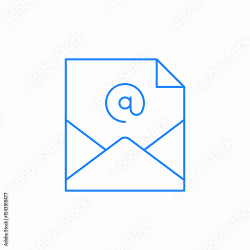 open envelope mail icon sign vector