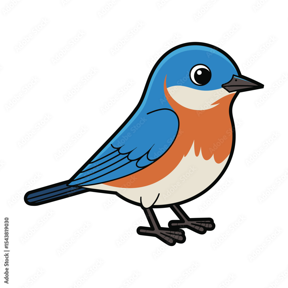 Obraz premium Vector illustration of a bird
