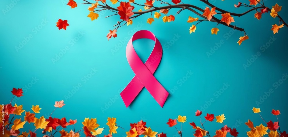 Fototapeta premium November awareness ribbon, medical social event, family care, support, gratitude, family, poster