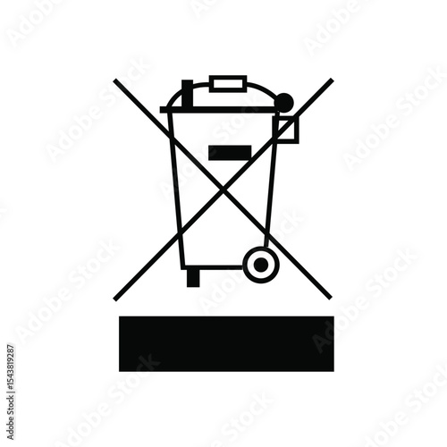 WEEE VECTOR SYMBOL ICOn