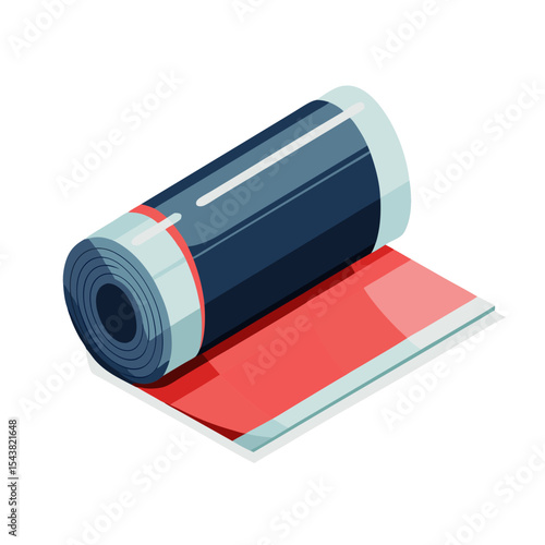 Icon of durable bitumen roll for roofing and waterproofing applications in construction