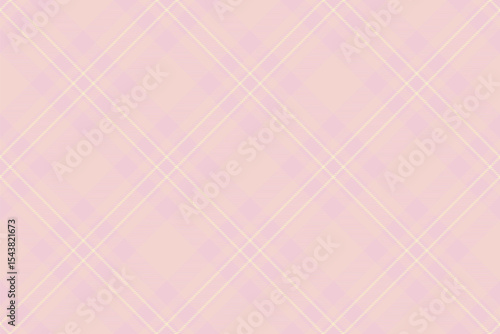 Funky plaid textile check, formal pattern texture tartan. Screen fabric vector background seamless in light color.