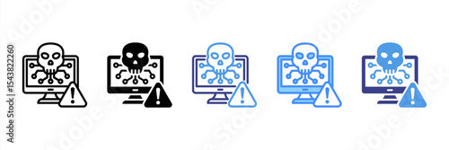 Infected Computer Icon