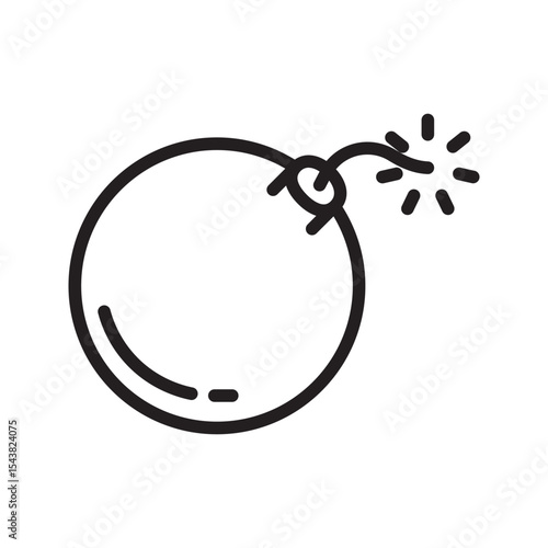 Bomb icon, explosive icon. explosive device.  Flat design style. bomb icon vector illustration isolated on white background, bomb icon eps. bomb icon graphic design vector symbol.