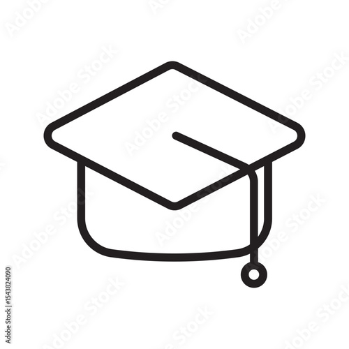 graduate college icon. toga cap icon. flat illustration vector icon