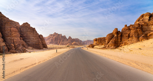 The panoramic Ashar Valley in AlUla, Saudi Arabia
