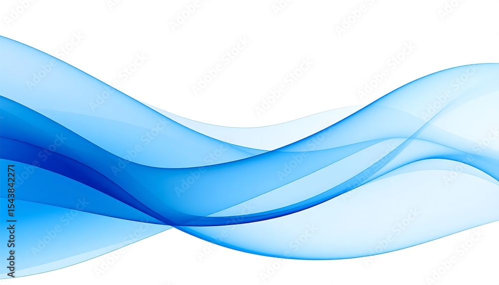 Fototapeta premium Abstract Blue Wave Background. (2)
