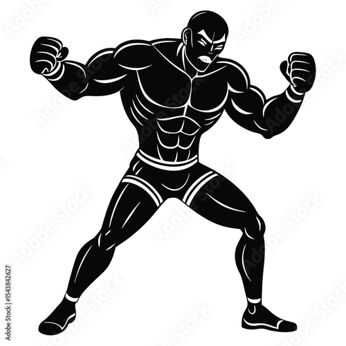 boxer silhouette 