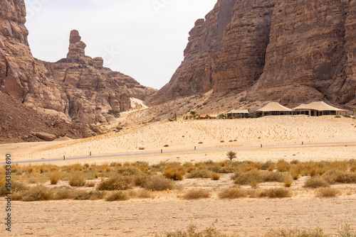 Ashar Valley and luxurious resorts in AlUla, Saudi Arabia