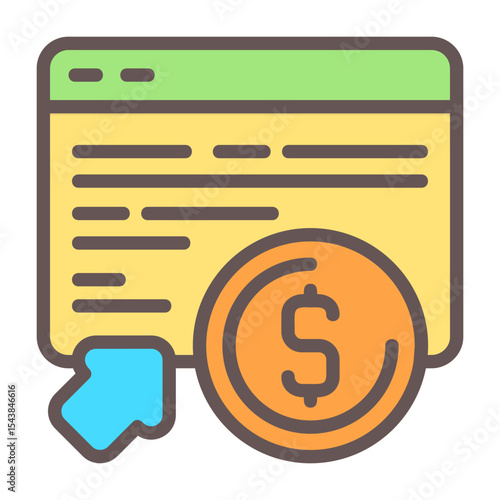 PPC Advertising Vector Icon