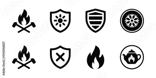 Fire department badge illustration design vector

